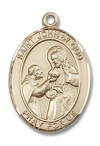 14kt Gold Saint John of God Medal