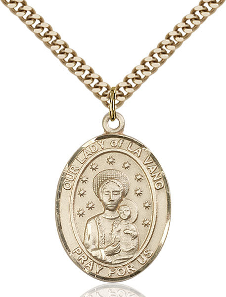 14kt Gold Filled Our Lady of La Vang Pendant
