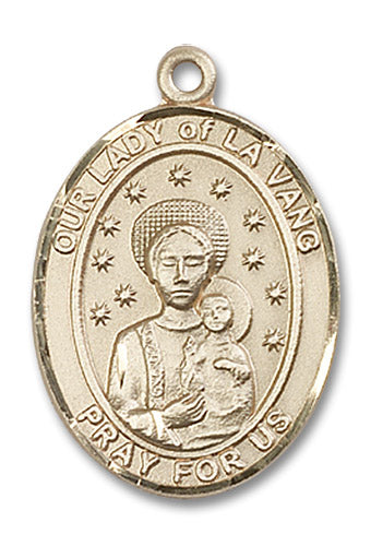 14kt Gold Our Lady of La Vang Medal