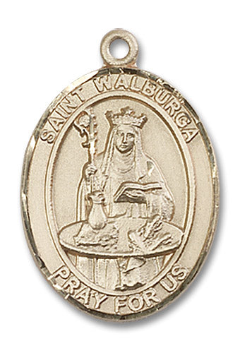 14kt Gold Saint Walburga Medal