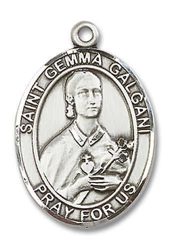 Sterling Silver Saint Gemma Galgani Pendant