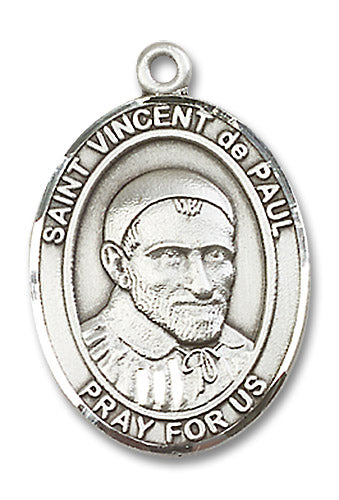 Sterling Silver Saint Vincent de Paul Pendant