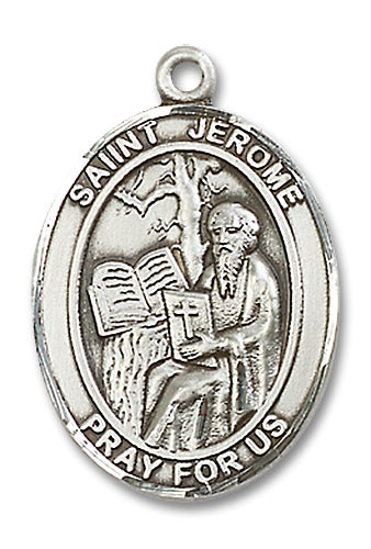 Sterling Silver Saint Jerome Pendant