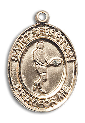 14kt Gold Filled Saint Sebastian Pendant