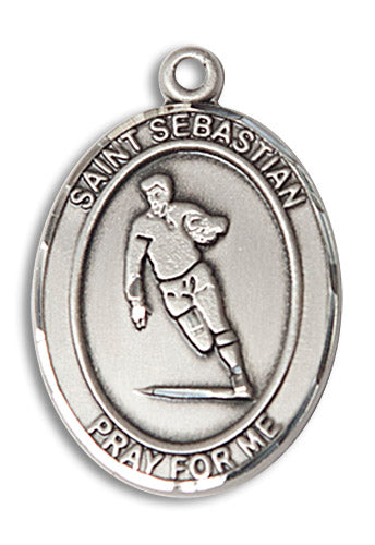 Sterling Silver Saint Sebastian / Rugby Pendant