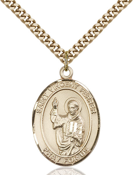 14kt Gold Filled Saint Vincent Ferrer Pendant