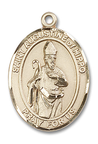 14kt Gold Saint Augustinian of Hippo Medal