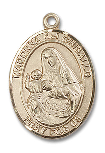 14kt Gold Filled Saint Madonna Del Ghisallo Pendant