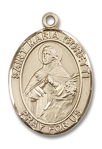 14kt Gold Saint Maria Goretti Medal