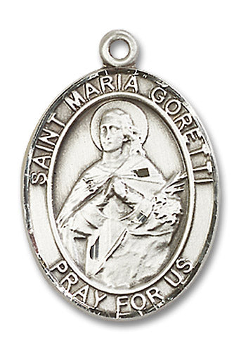 Sterling Silver Saint Maria Goretti Pendant
