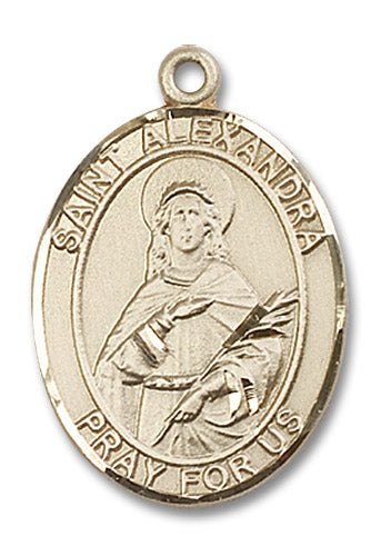 14kt Gold Filled Saint Alexandra Pendant