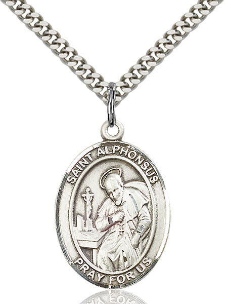 Sterling Silver Saint Alphonsus Pendant