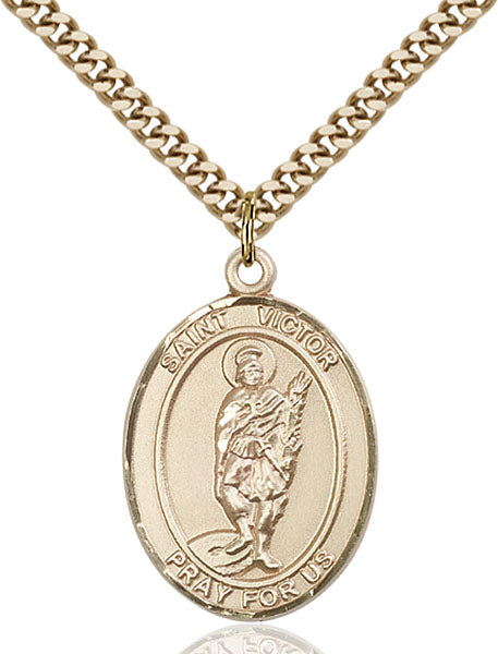 14kt Gold Filled Saint Victor of Marseilles Pendant