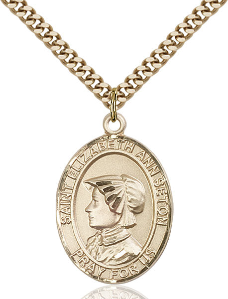 14kt Gold Filled Saint Elizabeth Ann Seton Pendant