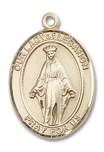 14kt Gold Filled Our Lady of Lebanon Pendant