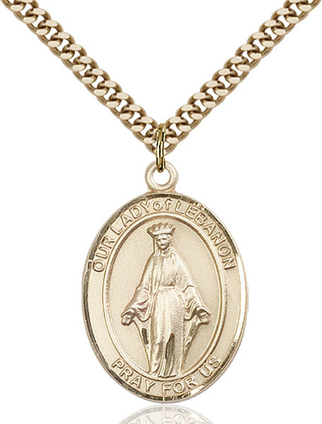14kt Gold Filled Our Lady of Lebanon Pendant