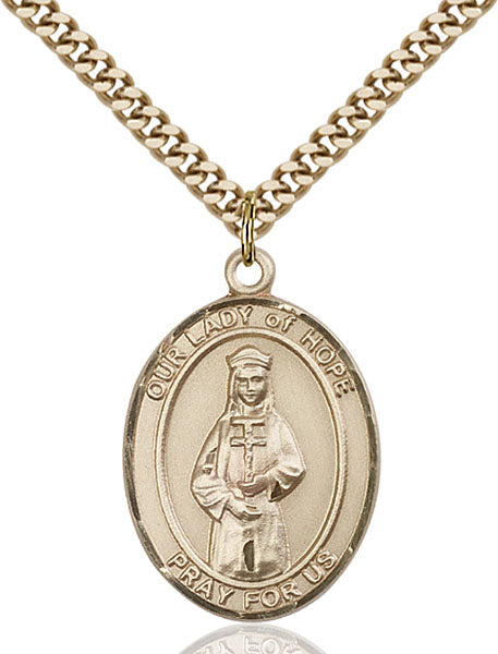 14kt Gold Filled Our Lady of Hope Pendant