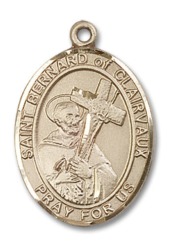 14kt Gold Saint Bernard of Clairvaux Medal