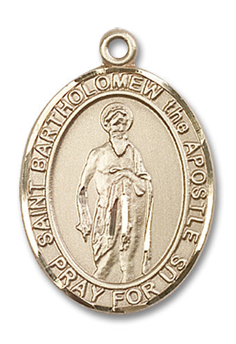 14kt Gold Saint Bartholomew the Apostle Medal