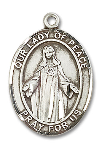 Sterling Silver Our Lady of Peace Pendant
