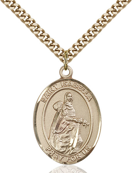 14kt Gold Filled Saint Isabella of Portugal Pendant