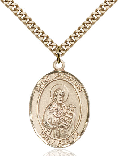 14kt Gold Filled Saint Chrismation Demosthenes Pendant