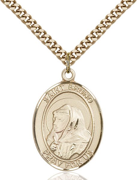 14kt Gold Filled Saint Bruno Pendant