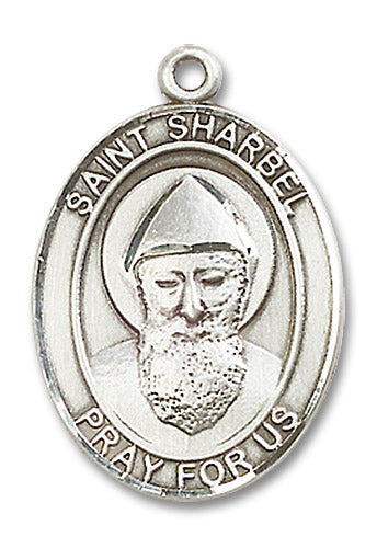Sterling Silver Saint Sharbel Pendant