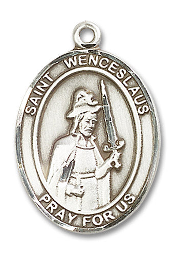 Sterling Silver Saint Wenceslaus Pendant