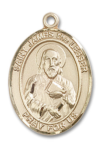 14kt Gold Saint James the Lesser Medal