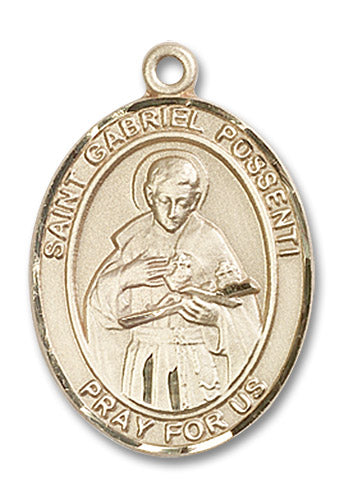 14kt Gold Saint Gabriel Possenti Medal