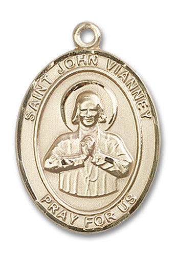 14kt Gold Saint John Vianney Medal