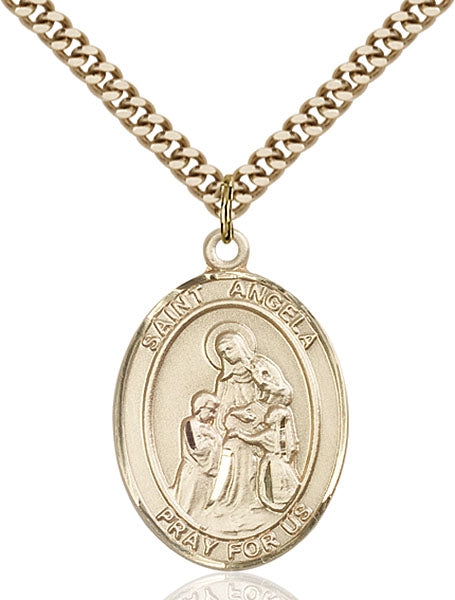 14kt Gold Filled Saint Angela Merici Pendant