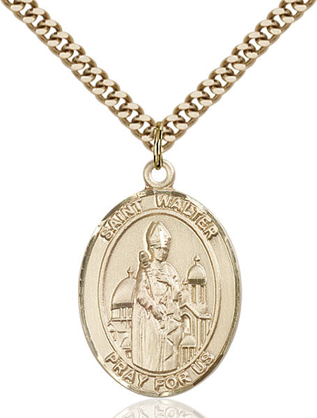 14kt Gold Filled Saint Walter of Pontoise Pendant