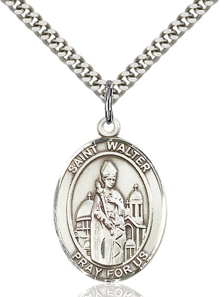 Sterling Silver Saint Walter of Pontoise Pendant