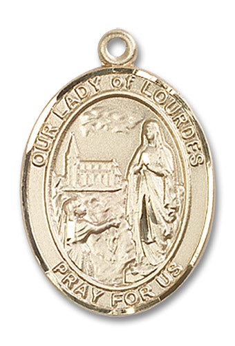 14kt Gold Filled Our Lady of Lourdes Pendant