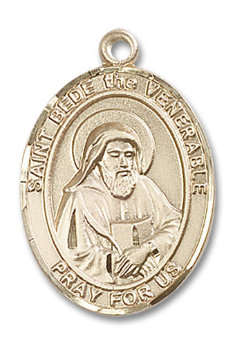 14kt Gold Saint Bede the Venerable Medal