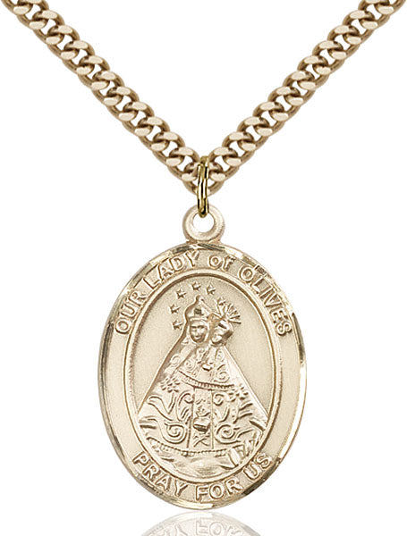 14kt Gold Filled Our Lady of Olives Pendant