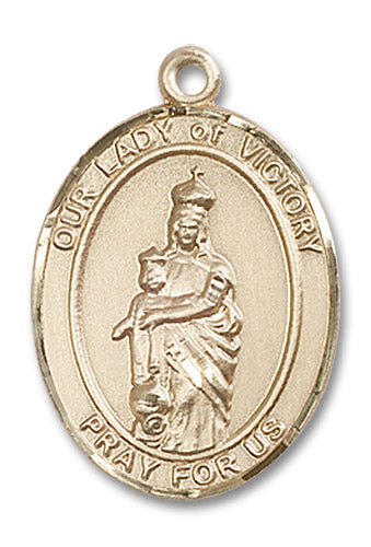 14kt Gold Filled Our Lady of Victory Pendant