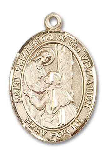 14kt Gold Saint Elizabeth of the Visitation Medal