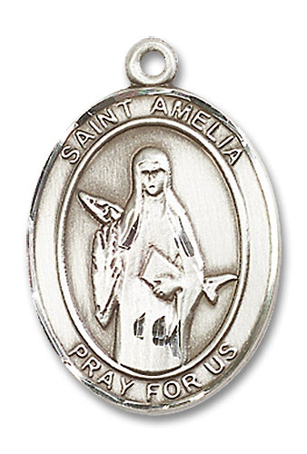 Sterling Silver Saint Amelia Pendant