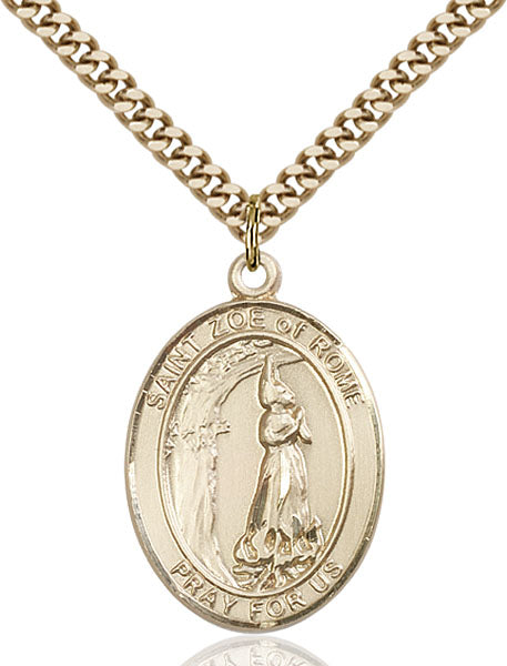 14kt Gold Filled Saint Zoe of Rome Pendant