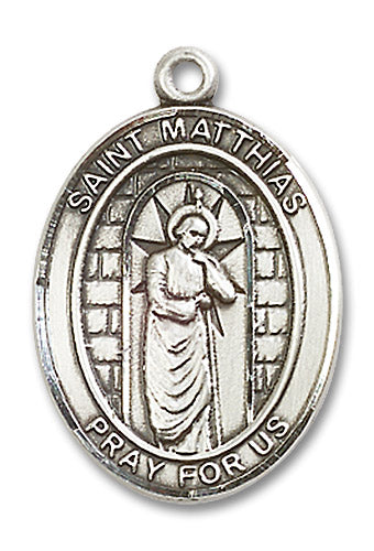Sterling Silver Saint Matthias the Apostle Pendant