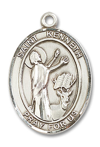 Sterling Silver Saint Kenneth Pendant