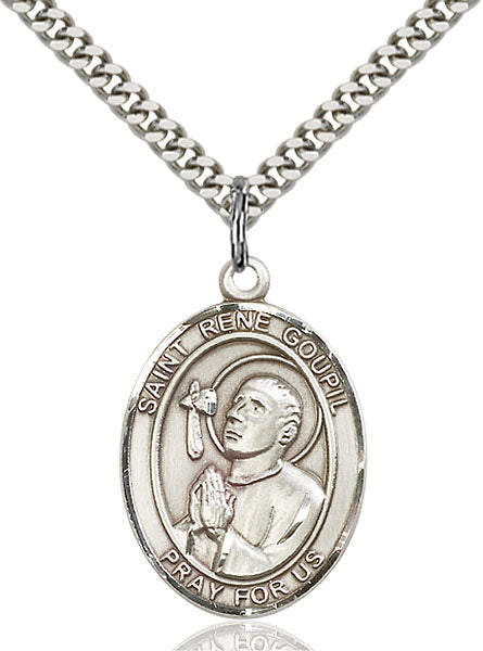 Sterling Silver Saint Rene Goupil Pendant