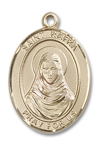 14kt Gold Saint Rafta Medal
