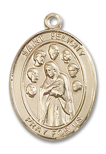 14kt Gold Saint Felicity Medal