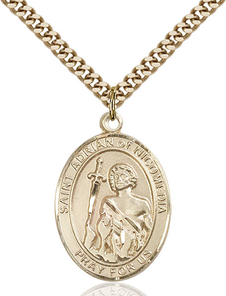 14kt Gold Filled Saint Adrian of Nicomedia Pendant