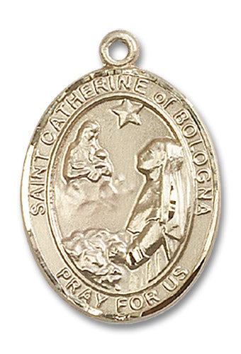 14kt Gold Saint Catherine of Bologna Medal