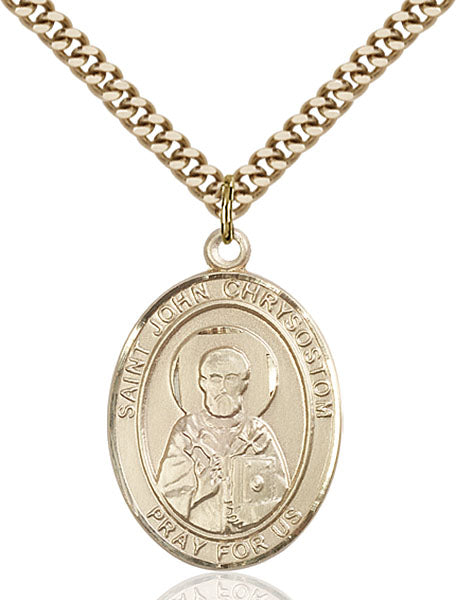 14kt Gold Filled Saint John Chrysostom Pendant